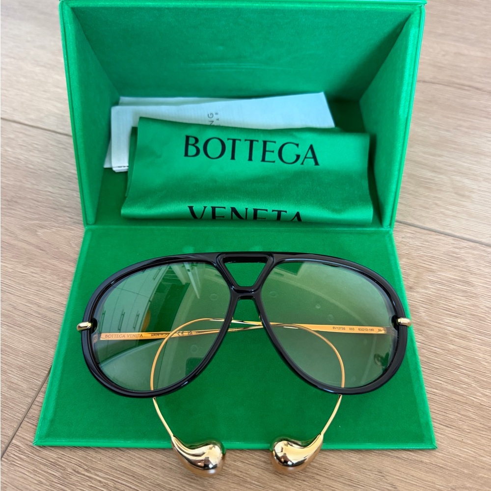 Bottega Veneta Drop Aviator Sunglasses